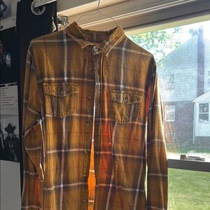RSQ Collective Mustard Plaid Shirt
